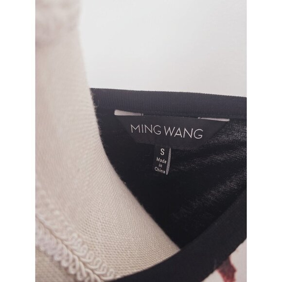 Ming Wang Multicolor Floral Button Front Cardigan Knit Long Sleeve Blouse Top S - Picture 11 of 11